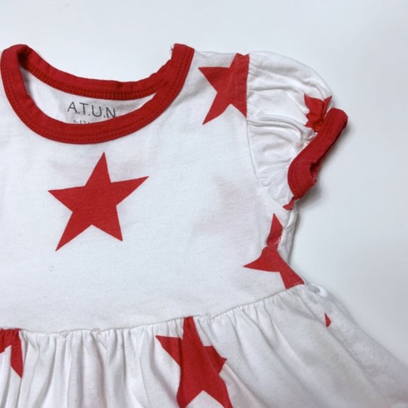 ATUN Red Star Dress - Picture 2 of 3